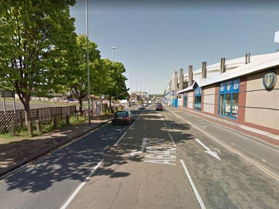 The man was knocked down on Elland Road near Leeds United's stadium. Picture: Google