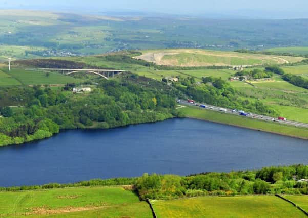 Scammonden Reservoir in West Yorkshire: Picture by Tony Johnson