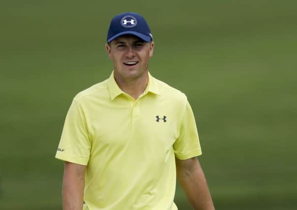 Jordan Spieth walks onto the 15th green during a practice round at the PGA Championship. (AP Photo/Chris Carlson)