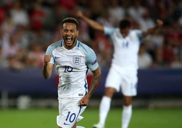 Middlesbrough target Lewis Baker seen celebrating a goal for England in the European Under-21 Championship this summer (Picture: Nick Potts/PA Wire).