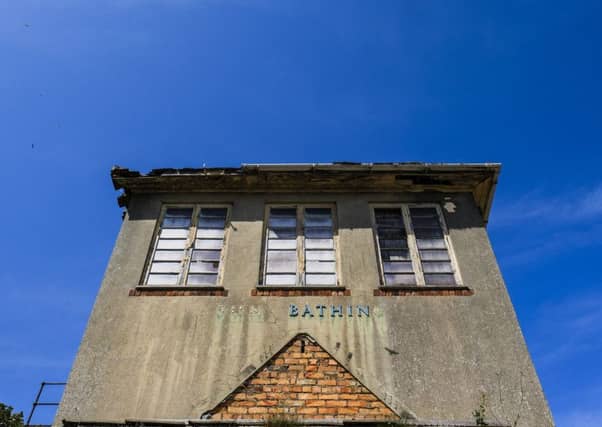 The exterior of the old sunbathing pavilion at the foot of Scarborough's South Cliff. PIC: Tony Bartholomew