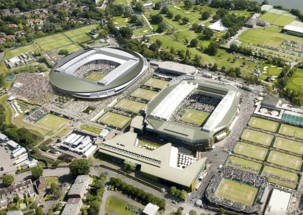 Roof plan: Computer-generated image of an aerial view of the roof on No 1 Court.