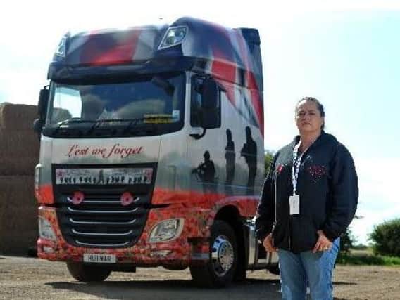 Christine Langham has been threatened with legal action by the Royal British Legion over her Poppy Truck trademark