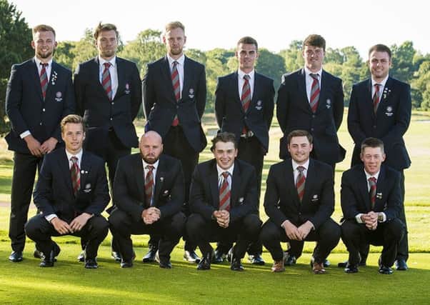 England's squad for the Home Internationals at Moortown, including, back row second left, Dan Brown (Masham), back row fourth left, David Hague (Malton & Norton), and front row, second left, Will Whiteoak (Shipley) (Picture: Leaderboard Photography).