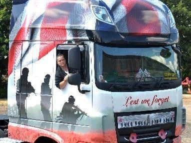 Christine Langham in her Poppy Truck
