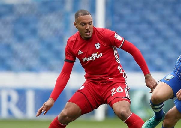 Target: Hull City yesterday saw a Â£10m bid rejected by Cardiff City for striker Kenneth Zohore. (Picture: Steve Ellis)