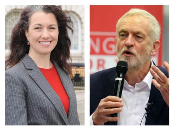 Sarah Champion and Jeremy Corbyn