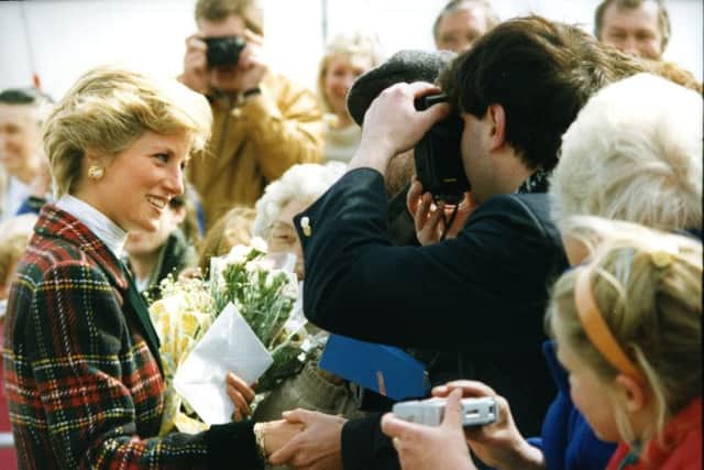 Princess Diana in Preston in 1990