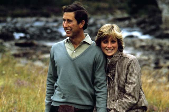 The Prince and Princess of Wales in  Balmoral. Diana, Princess of Wales was a woman whose warmth, compassion and empathy for those she met earned her the description the "people's princess".
 PA/PA Wire