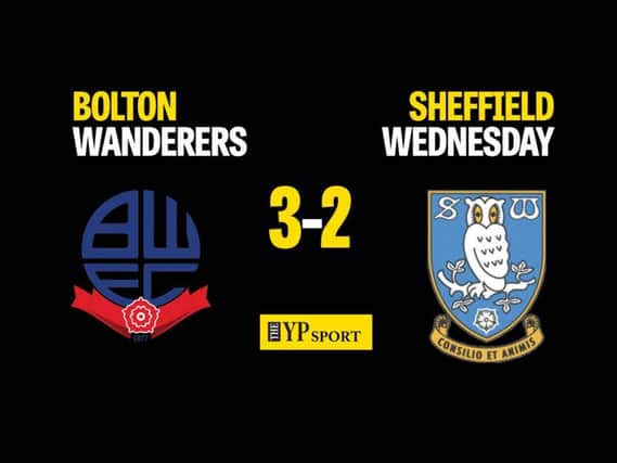 Bolton Wanderers 3 Sheffield Wednesday 2