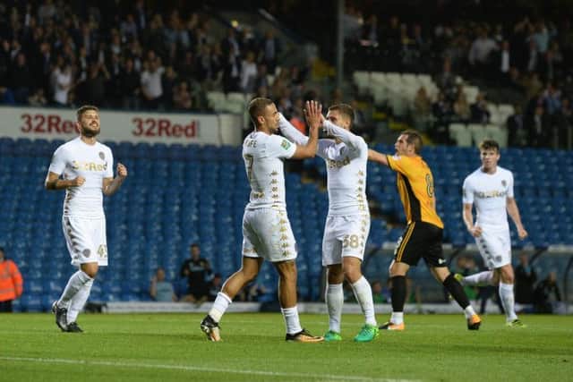 Roofe is the second Leeds player to score a hat-trick in the Caraboa Cup this season
