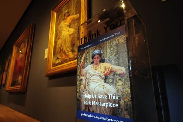 The painting by Albert Moore, A Reverie, at York Art Gallery ..23rd August 2017 ..Picture by Simon Hulme