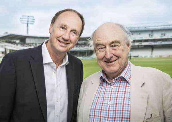 Test Match Special veterans Jonathan Agnew and Henry Blofeld. (BBC).