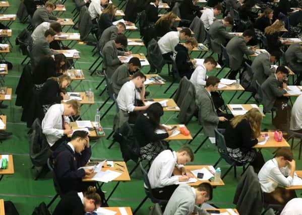 How should this year's exam results be interpreted?