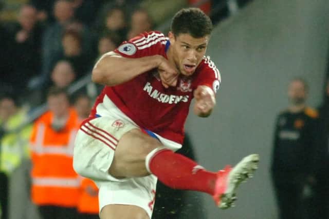 Wanted by Leeds: Boro's Rudy Gestede.
