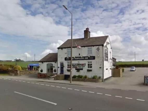 A car crashed into this pub yesterday morning