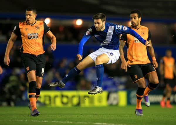 New Hull City signing Jon Toral is pictured scoring at St Andrews during a loan spell from Arsenal with Birmingham City (Picture: Nick Potts/PA Wire).