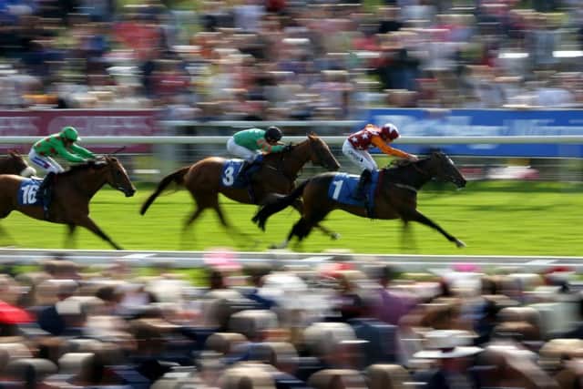 Lincoln Rocks ridden by Daniel Tudhope (right) wins The British Stallion Studs EBF Fillies Stakes at York. Picture: Simon Cooper/PA.