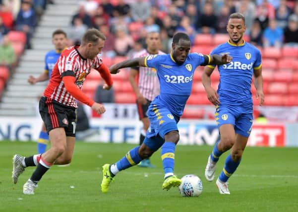 Moving forward: Summer signing Vurnon Anita attacks for Leeds United during their win away to Sunderland. (Picture: Bruce Rollinson)