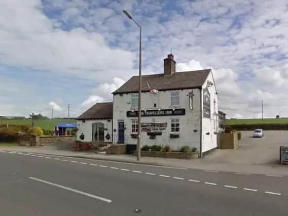 Four children remain in a serious condition after a car ploughed into the front wall of The Travellers Inn in Barnsley. Picture: Google