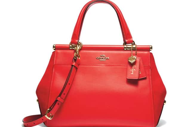 The Red Go-Anywhere Bag: Red is this season's It colour, especially cherry red, and fashion is already in love with it. This Coach x Selena Gomez bag is called the Selena Grace, designed in collaboration with Stuart Vevers. With all the sturdy but sleek qualities of the new season's most lust-worthy pieces, it costs Â£395 at Coach in the Victoria Quarter in Leeds.