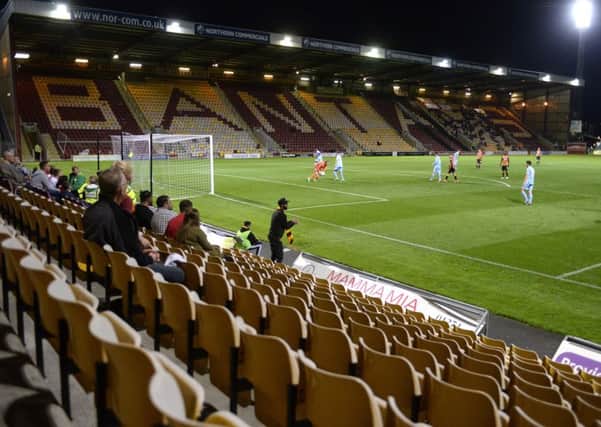 Turn-off: View from the Kop at Valley Parade during the Checkatrade Trophy match against Stoke City Under-21s.
Picture: Bruce Rollinson