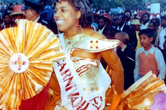 The first Leeds Carnival queen, Vicky Selto, in 1967.