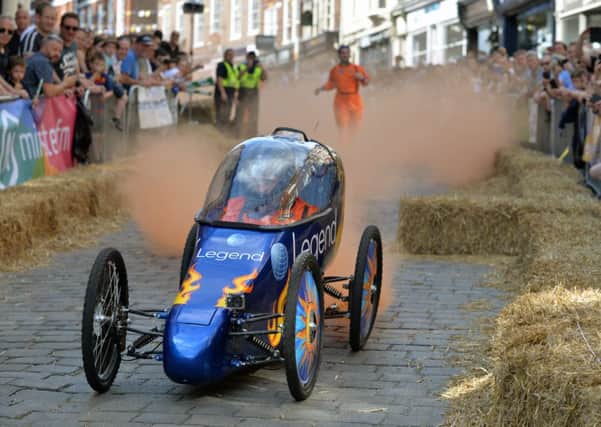 The Legendaires competing in the 2nd Autohorn Micklegate Soapbox Challenge.  Pictures by Bruce Rollinson.