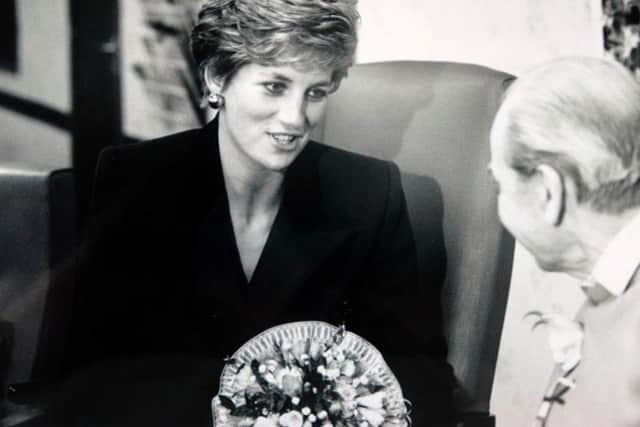 The Princess of Wales visits Harrogate in 1991.