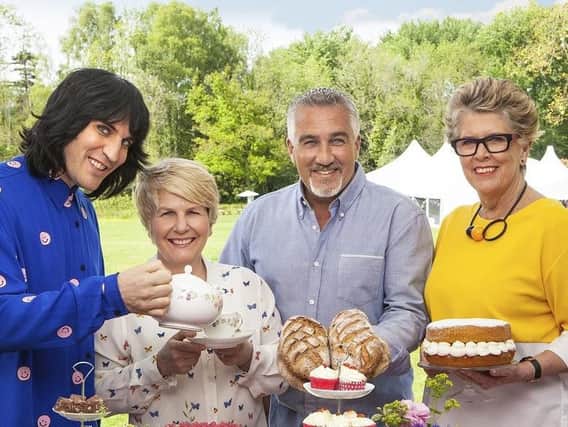 The new-look Great British Bake Off line-up for Channel 4. (left to right) Noel Fielding, Sandi Toksvig, Paul Hollywood and Prue Leith.