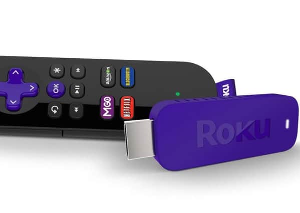 The Roku Stick has a remote with dedicated buttons for the most popular services