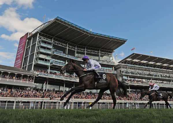 York winner: Sands of Mali and Paul Hanagan triumph in the Gimcrack Stakes.