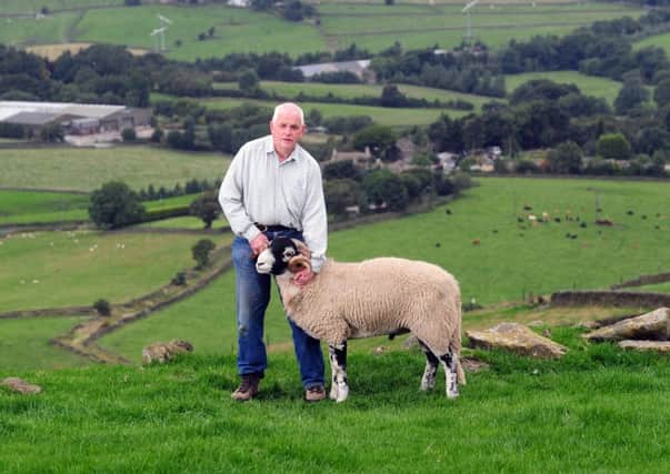 Jeff Pears pictured on his farm near Penistone.  Pictures by Simon Hulme.