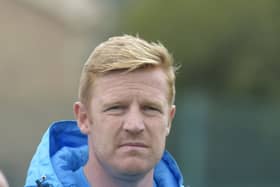 Axed: Guiseley  manager Adam Lockwood.