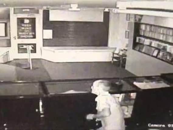 CCTV footage of the raid.