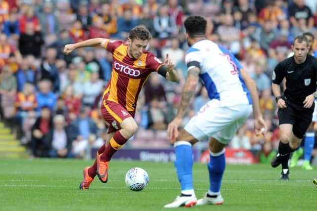 NEW ARRIVAL: Bradford City brought in Shay McCartan for Â£200,000 from Accrington Stanley.  Picture: Tony Johnson.
