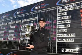 Snainton Golf Centre's Alex Belt with the Jessie May World Snooker Golf Championship trophy (
Picture: Christopher Dean/Scantech Media).
