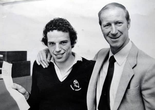 Mel Sterland signs pro contracts with the then Owls boss Jack Charlton.