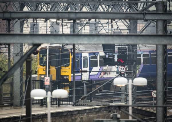 A train at Leeds Station. Danny Lawson/PA Wire.
