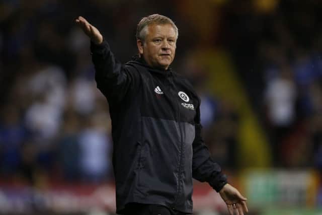 Sheffield United manager, Chris Wilder. Picture: Simon Bellis/Sportimage