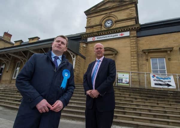 Transport Secretary Chris Grayling in Wakefield during the election.
