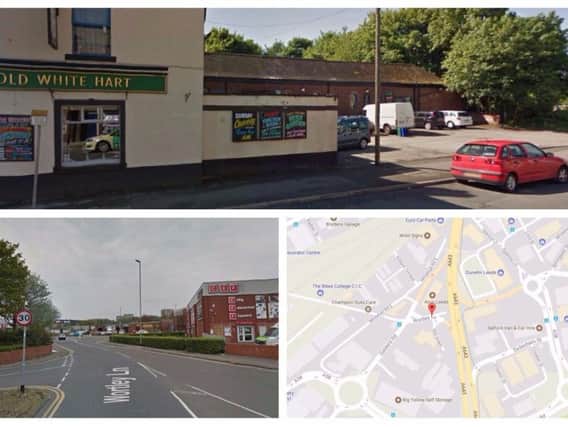 A car was stopped by armed police in Leeds after reports of a man being seen with a handgun outside The Old White Hart in Beeston. Pictures: Google