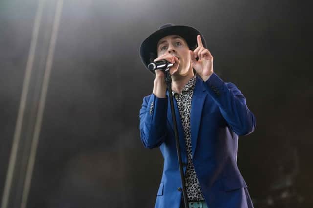 Paul Smith of Maximo Park at Bingley Music Live. Picture: Anthony Longstaff
