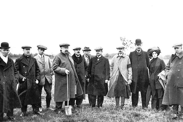 Hatfield colliery cutting of first sod