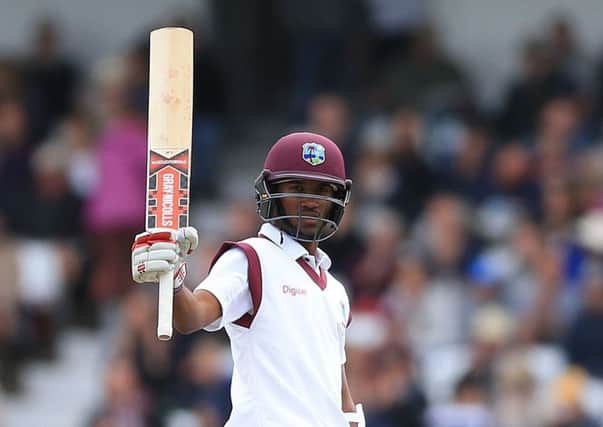 INCOMING: West Indies' opener Kraigg Brathwaite will play in Yorkshire's final two County Championship games. Picture: Nigel French/PA