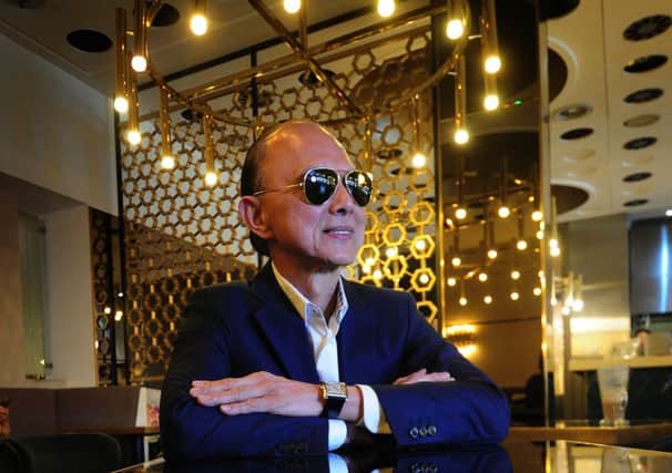 Prof Jimmy Choo at Harvey Nichols in Leeds. Picture by Simon Hulme