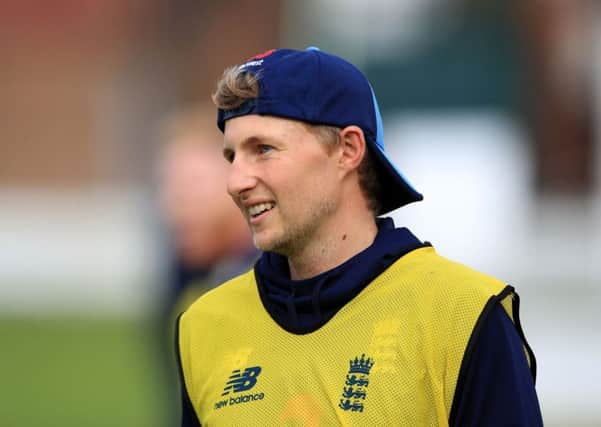England captain Joe Root, pictured during Wednesday's nets session at Lord's. Picture: John Walton/PA
