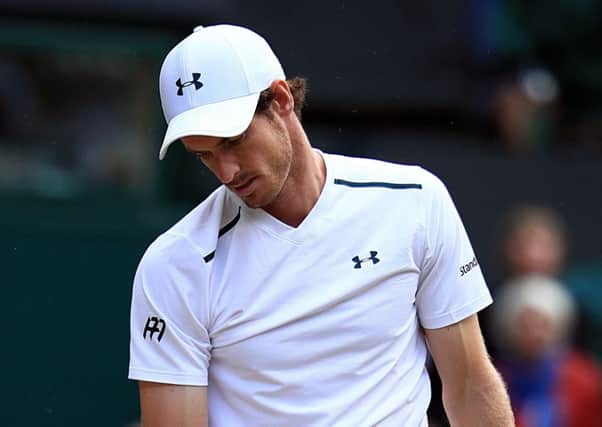 SIDELINED: Andy Murray is unlikely to play again this season due to his ongoing hip injury. Picture: John Walton/PA.
