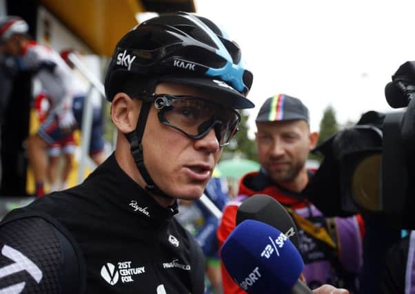 Still in front: Britain's Chris Froome.