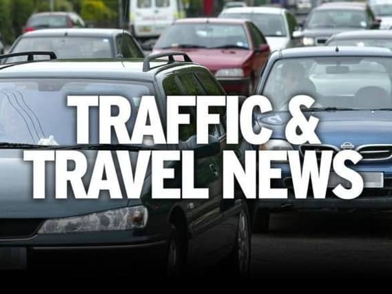 Two lanes are closed on the M1 this morning